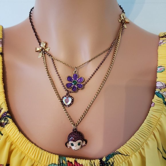 Betsey Johnson Layer Necklace. NWOT. - Picture 7 of 12